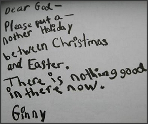Funny: Dear God...