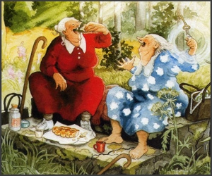 Doua babute nazdravane...